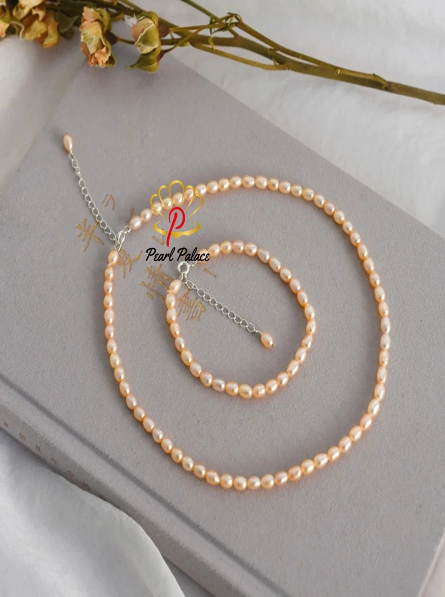 Natural Freshwater Pearl Bridal Jewelry Sets for Women Wedding 925 Sterling Silver Jewelry