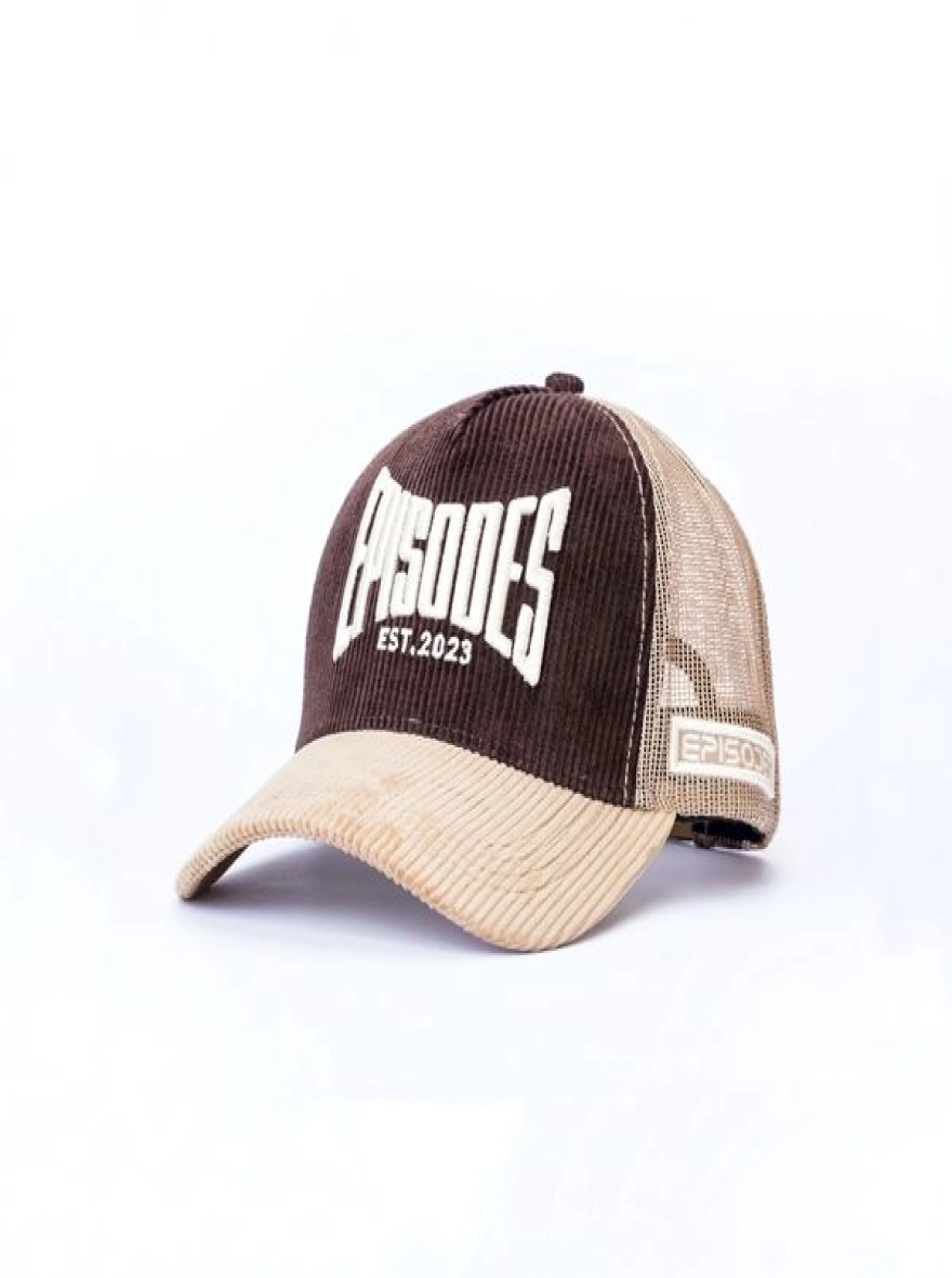 Episodes Mocha Sand Trucker Cord Cap