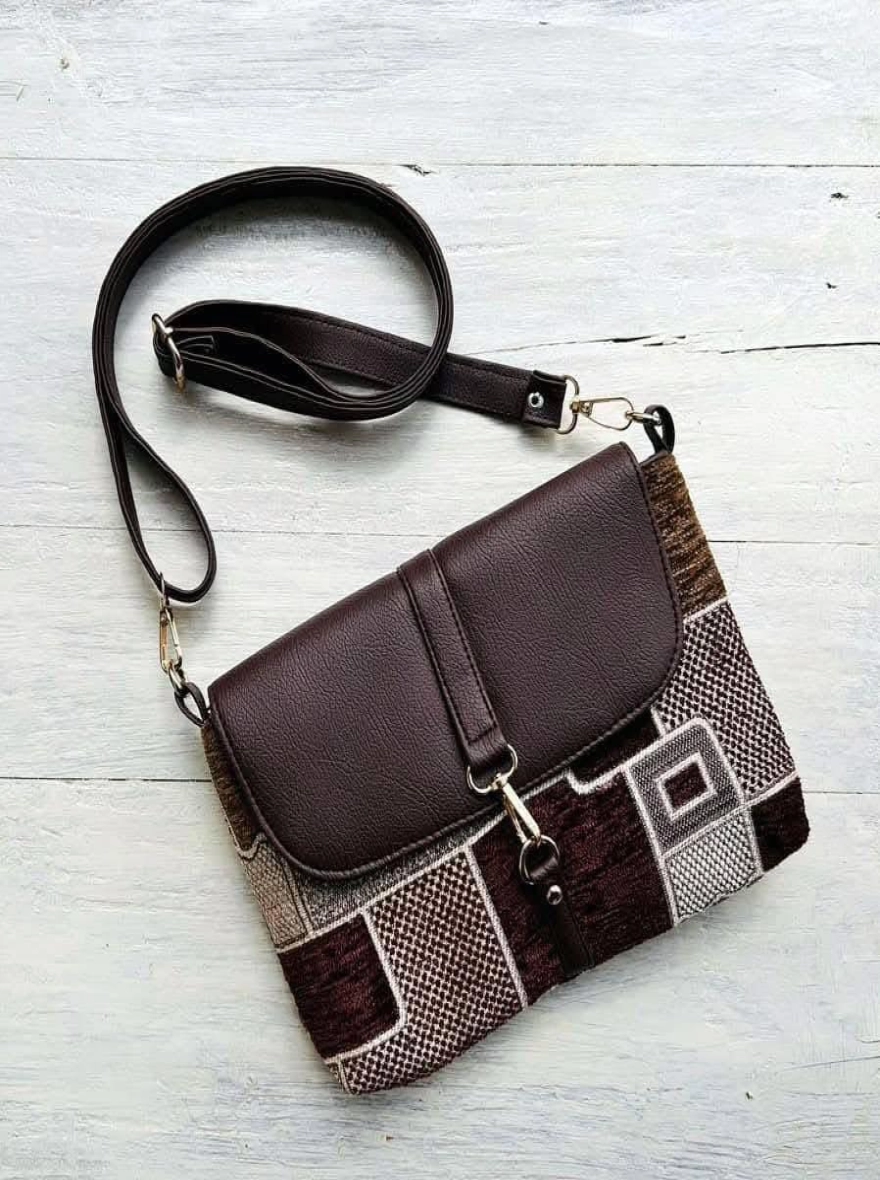 Earthbound Mosaic Tapestry Crossbody Bag