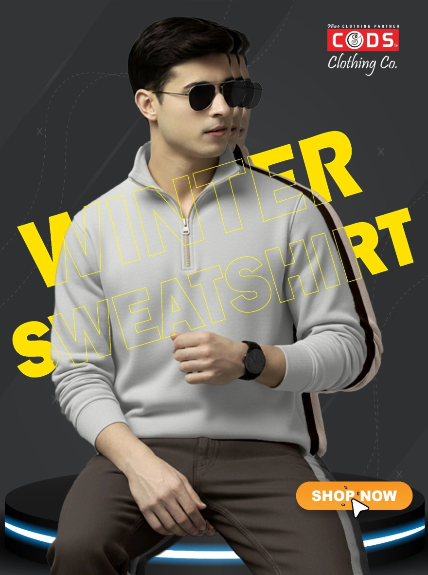 Premium High-Neck Sweatshirt | Signature Metal Zipper