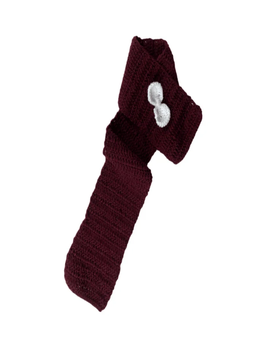 WOOLEN BOW TIN MUFLER