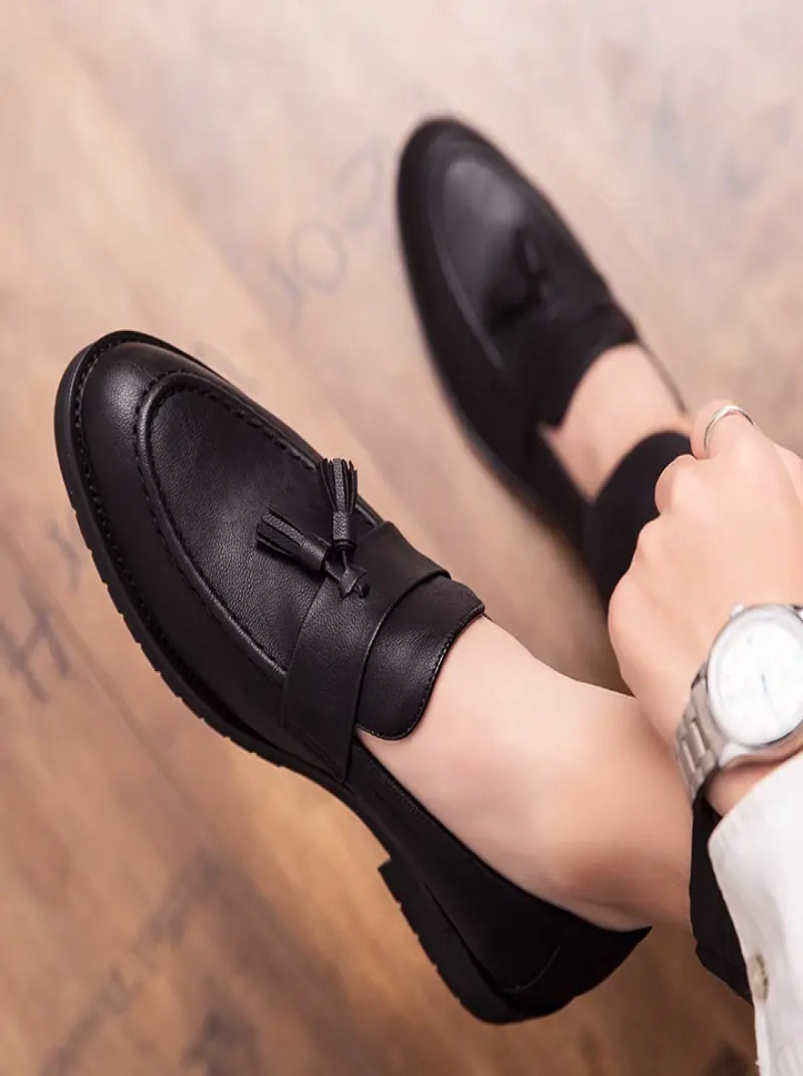Men's Premium Full Grain Leather Tassel Loafers