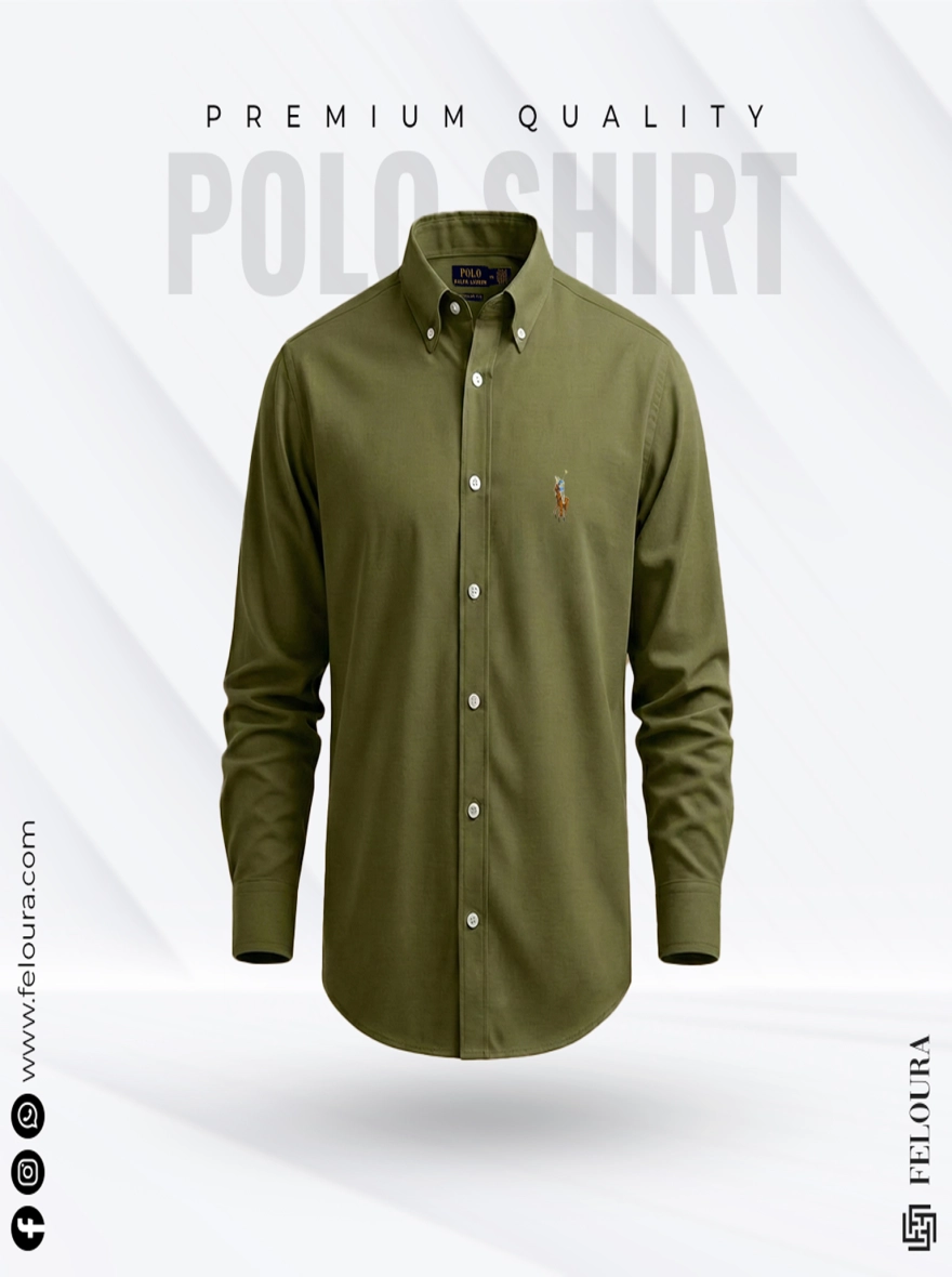 RL Premium Olive Solid Shirt