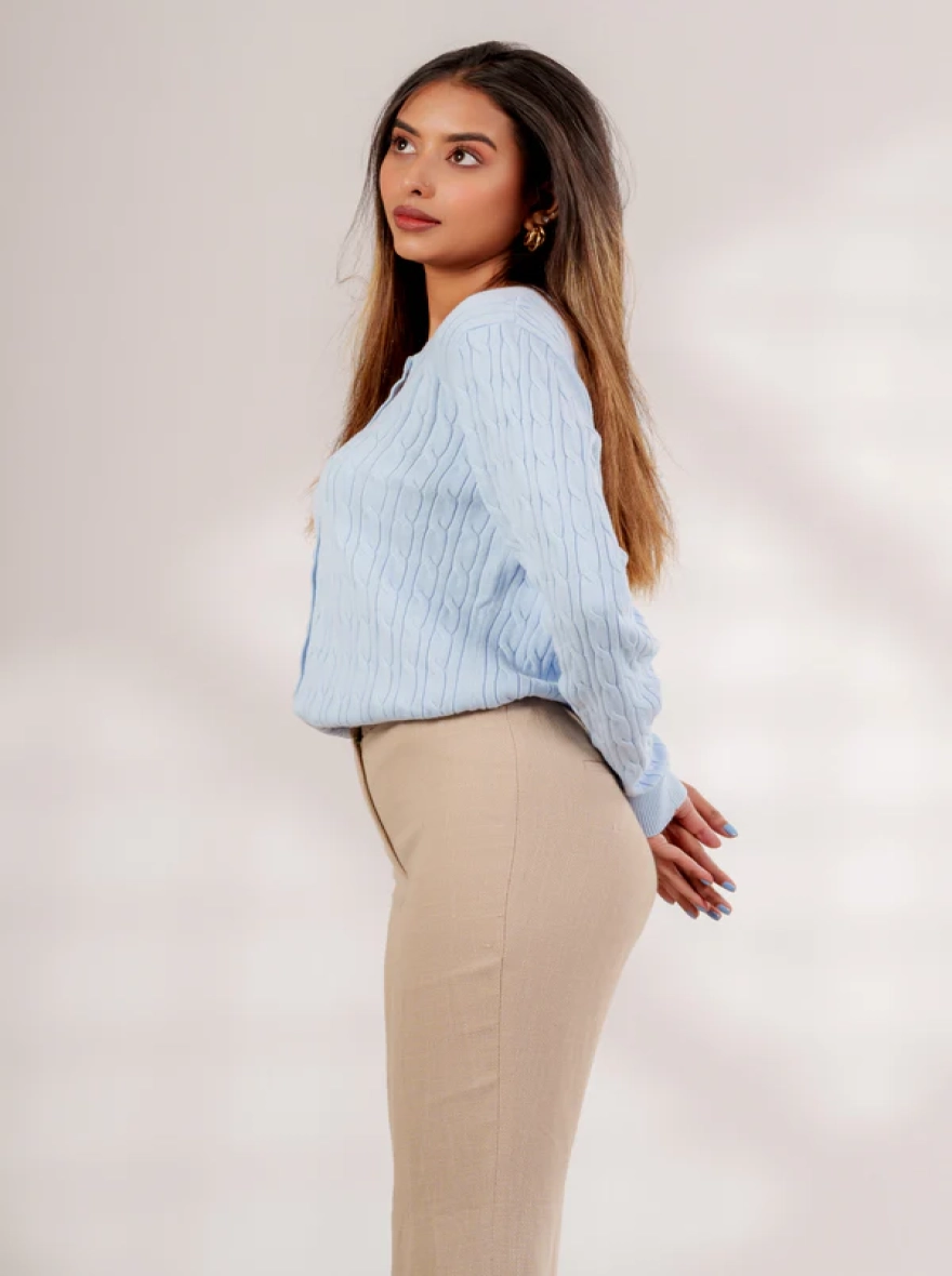 Mia Cableknit Cardigan