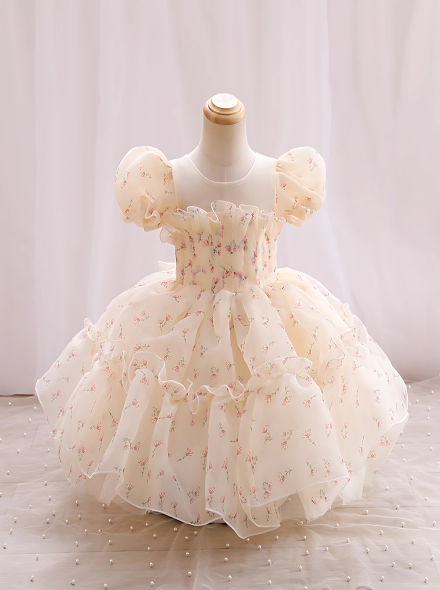 Imported Flower Puffy Party Princess Dress (China)
