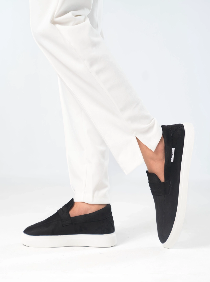 Zuqo Mens Sneaker Active - Suede Black