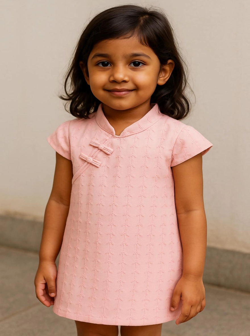 Imported Casual Cotton Rose Premium Frock (China)