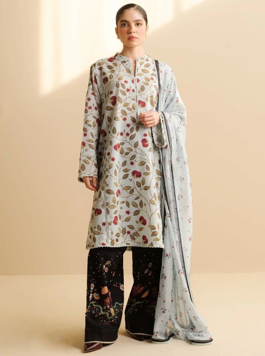 Coco Print by Zara Shahjahan – 3 Piece Unstitched Digital Printed Suit