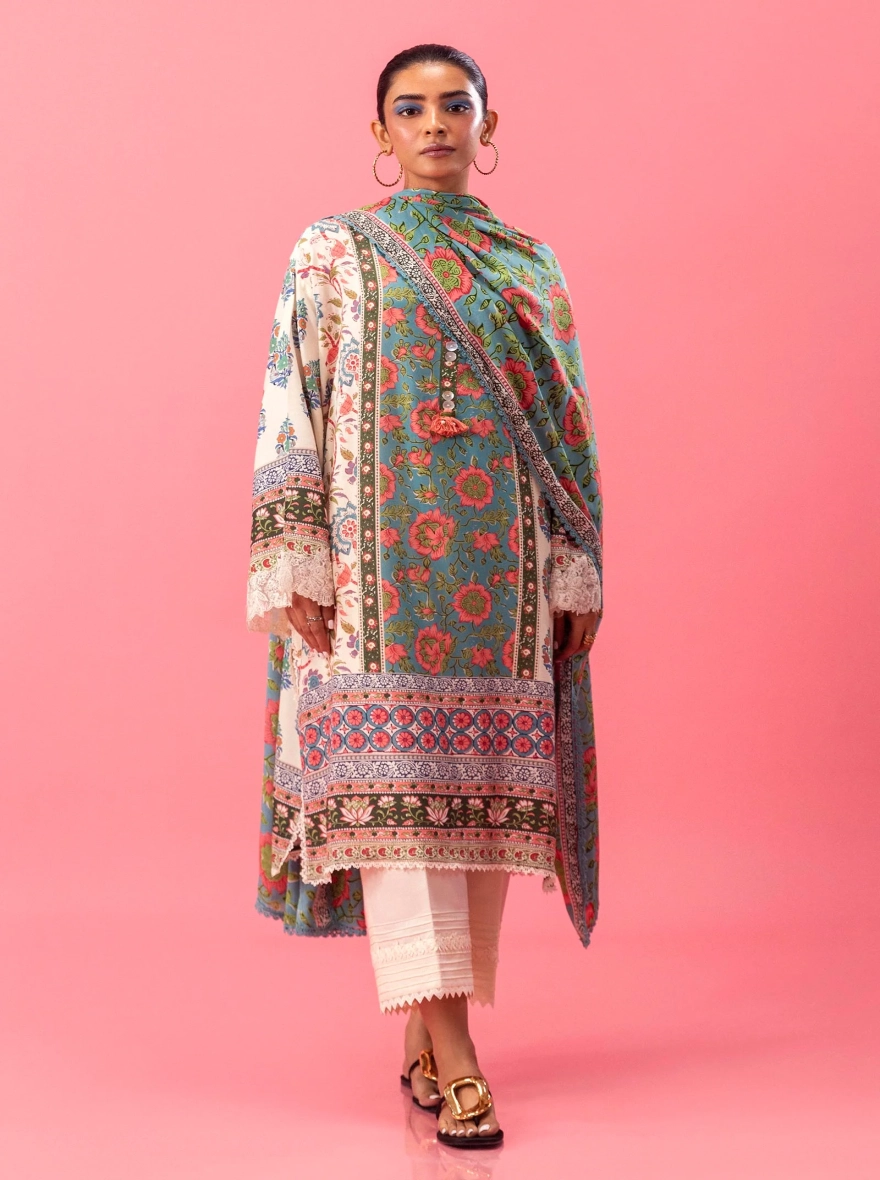 Sana Safinaz Mahay – Digital Printed Linen Unstitched 2-Piece Suit