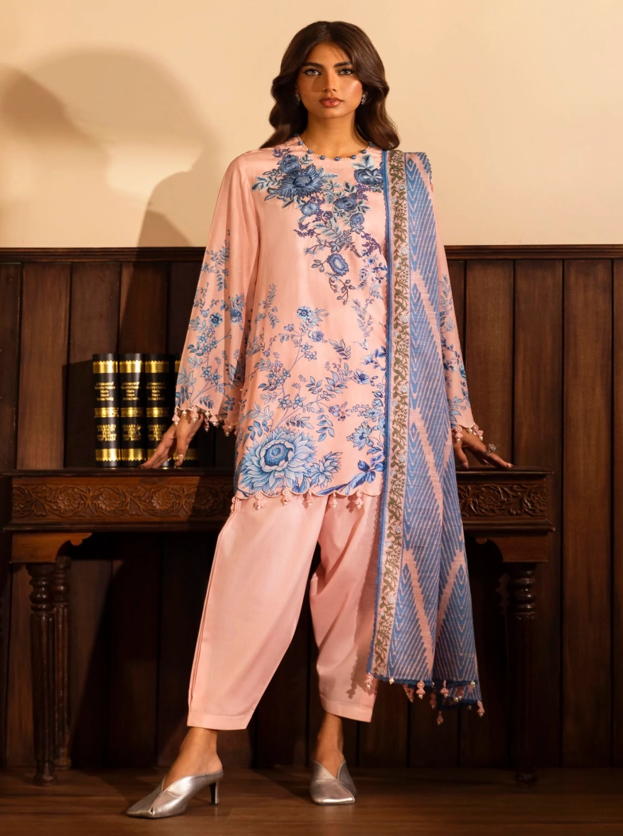 Sana Safinaz Mahay – Luxury Printed Linen Three-Piece Unstitched Suit