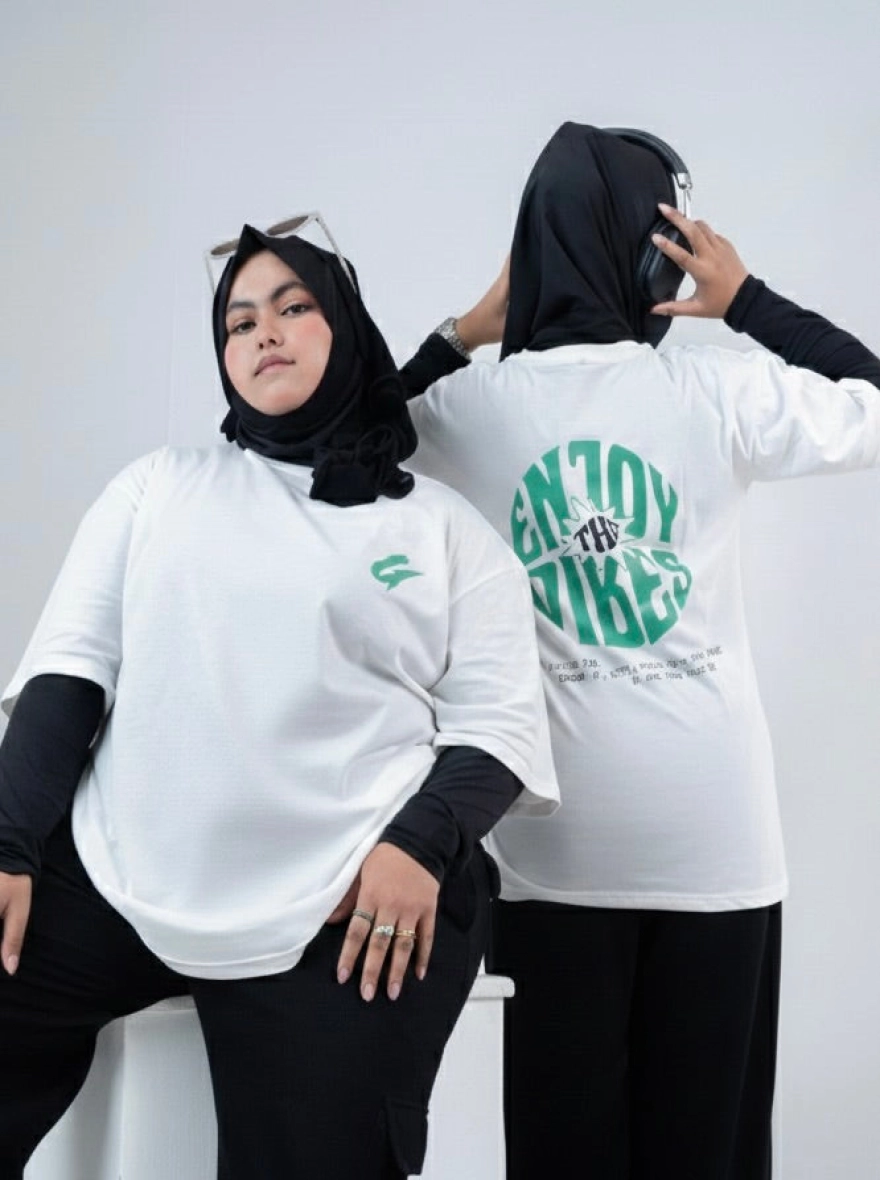 Elite 180 GSM Premium Cotton Oversized T-Shirt for Women | ETV