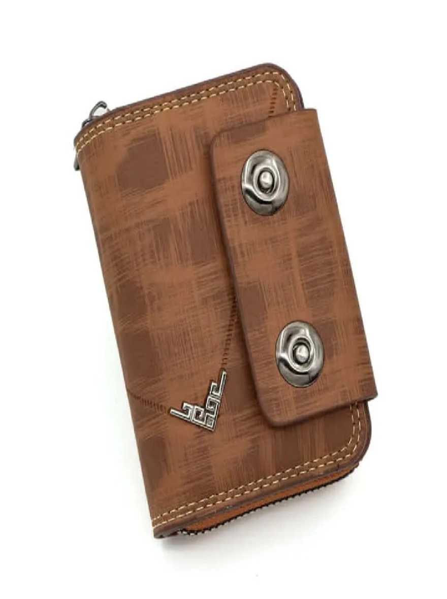 Premium PU Leather Multi-Slot Card Holder & Wallet – Coffee