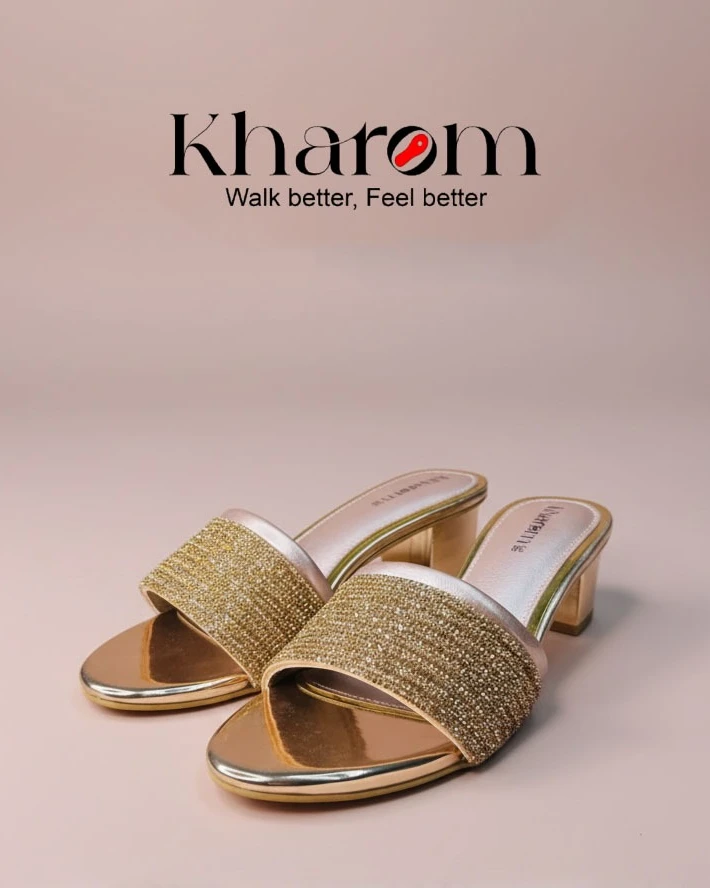 Golden Glitz Memory Mules