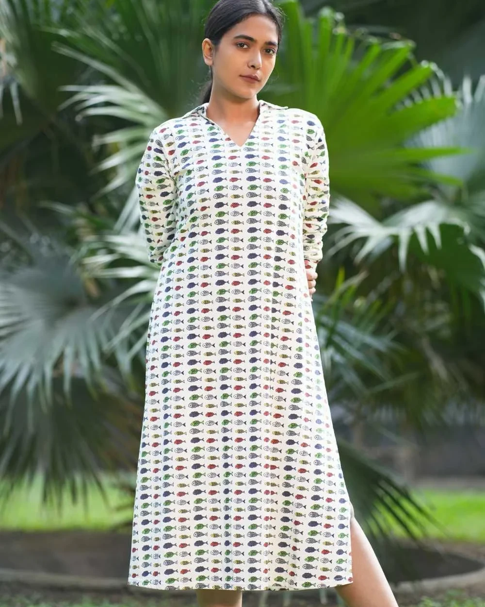 Fish Long Dress