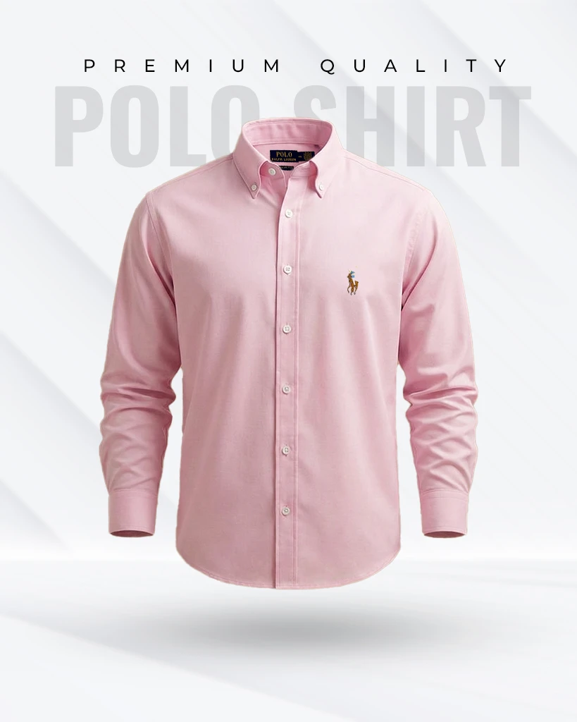 RL Premium Light Pink Solid Shirt