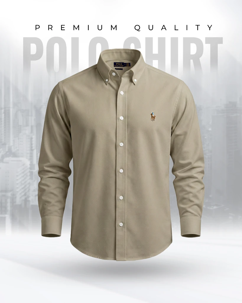 RL Premium Khaki Solid Shirt