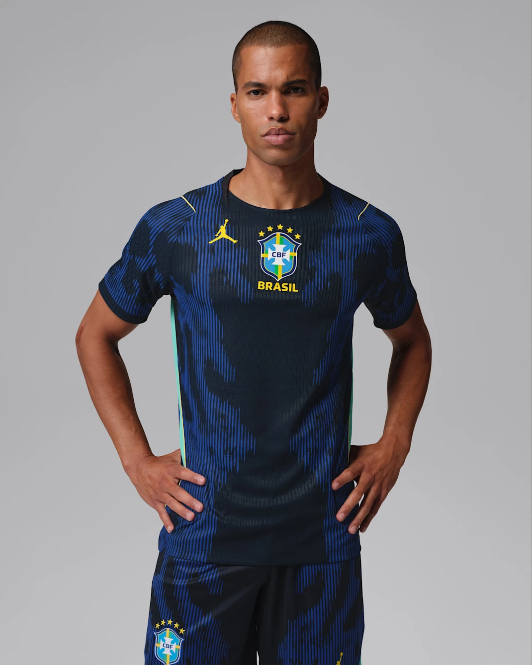 Brazil Away Authentic T-Shirt Half Sleeve Player Edition Jersey Kit 2026