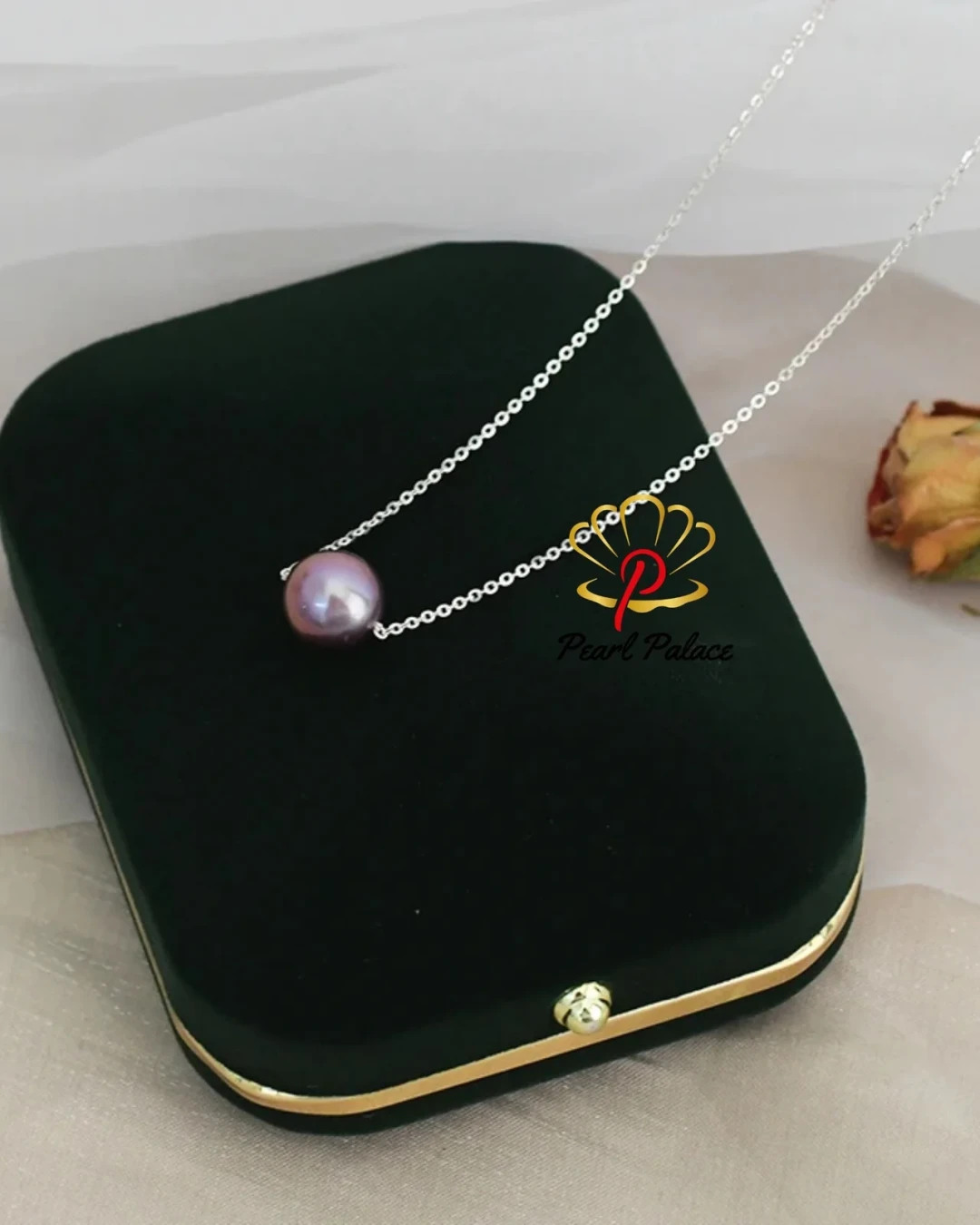 Natural Freshwater Pearl Necklace 925 Sterling Silver Jewelry for Girls Women