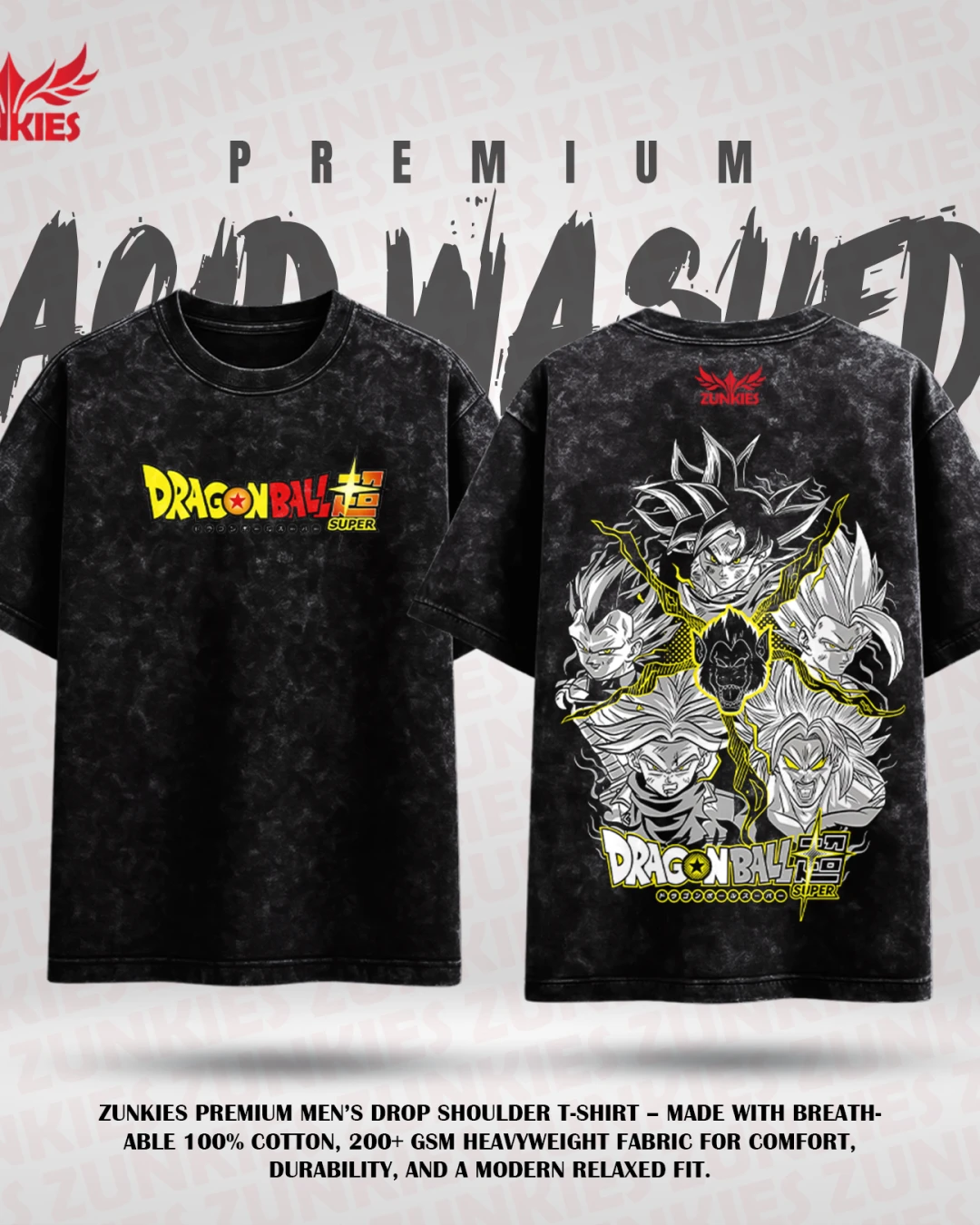 Dragon Ball Super - Zunkies Acid Washed Premium Collection