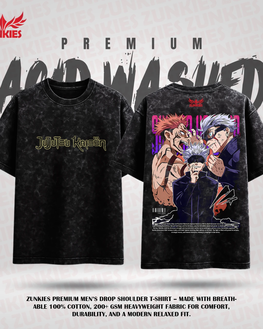 Jujutsu Kaisen - Zunkies Acid Washed Premium Collection 1