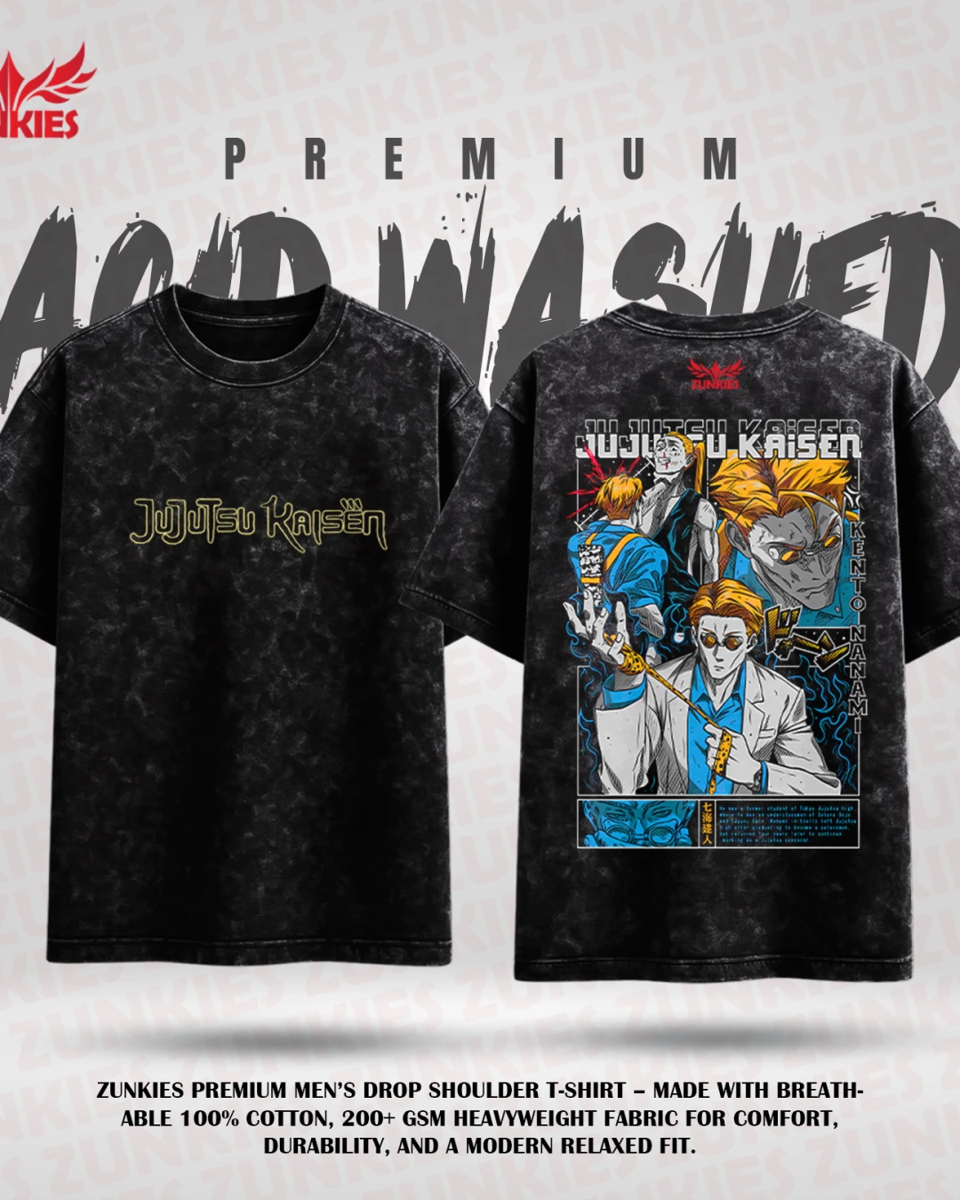 Jujutsu Kaisen - Zunkies Acid Washed Premium Collection 3