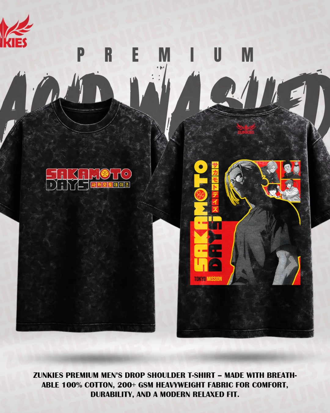 Sakamoto Days - Zunkies Acid Washed Premium Collection 1
