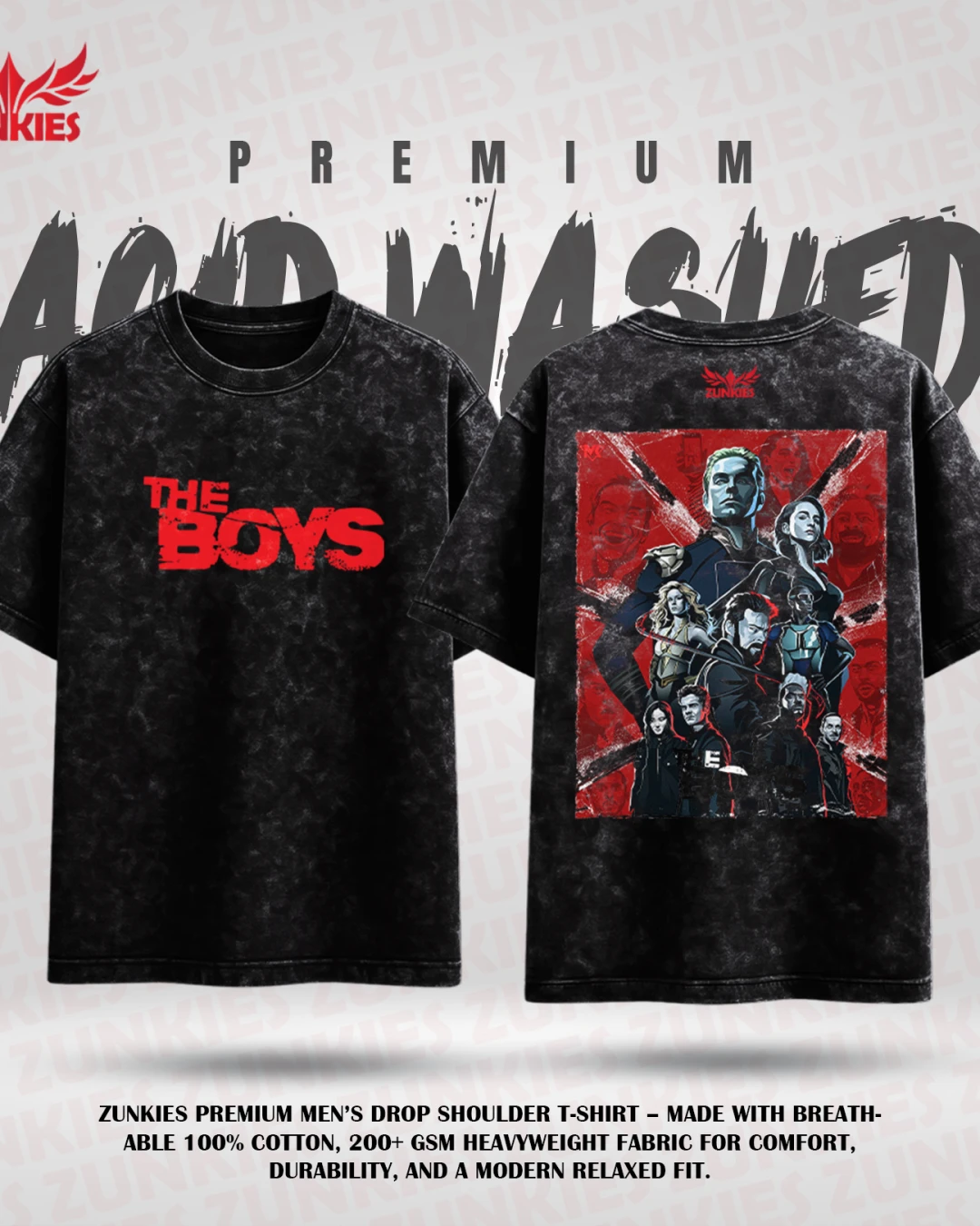 The Boys- Zunkies Acid Washed Premium Collection