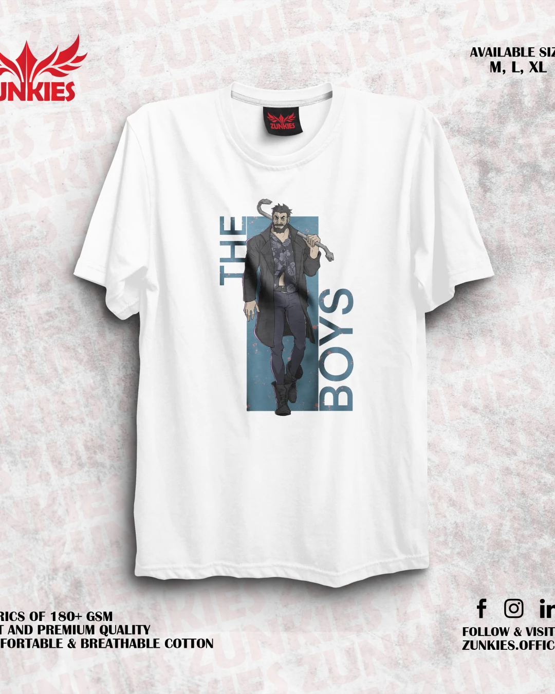 The Boys - Zunkies Oversized Drop Shoulder T-shirt