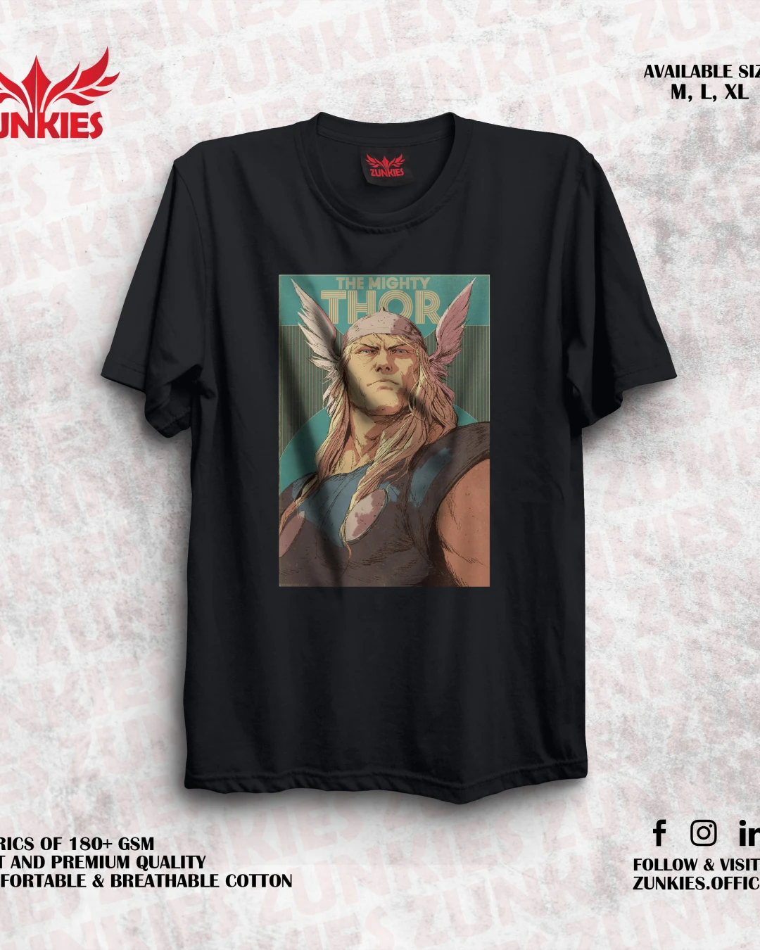 Thor - Zunkies Oversized Drop Shoulder T-shirt