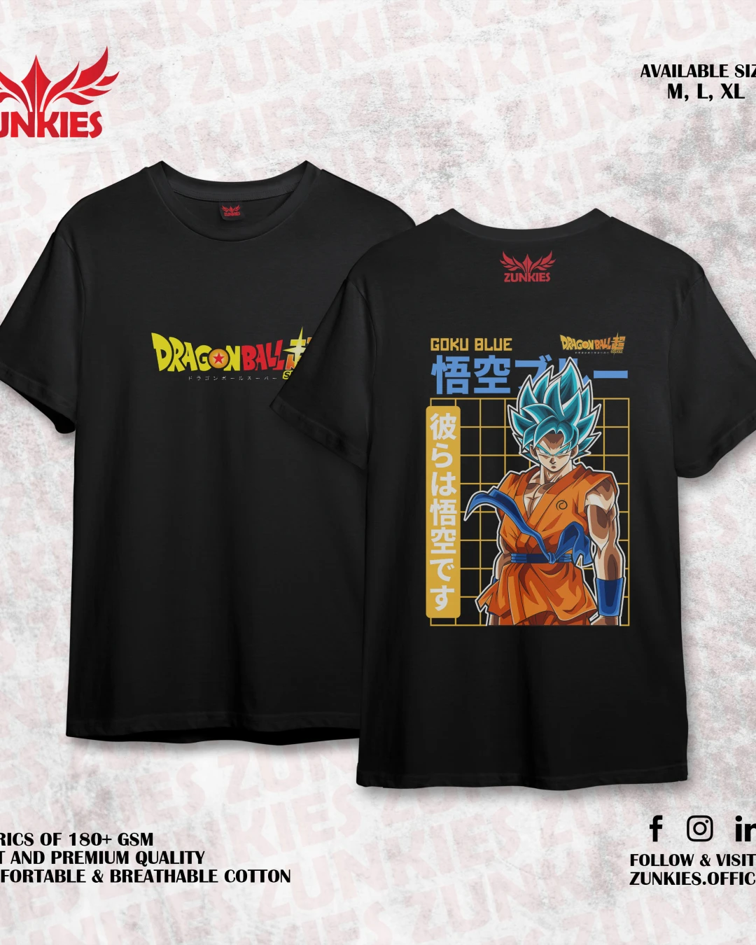 Dragon Ball Super - Zunkies Oversized Drop Shoulder T-shirt
