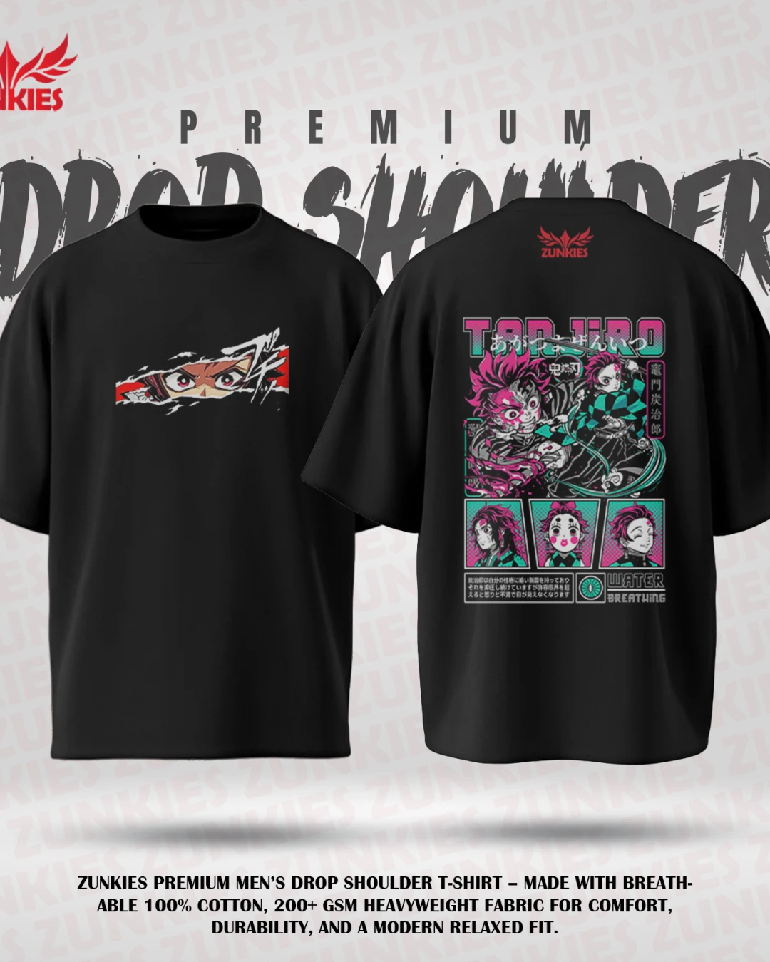 Dandadan - Zunkies Premium Collection - Oversized Drop Shoulder T-shirt-3