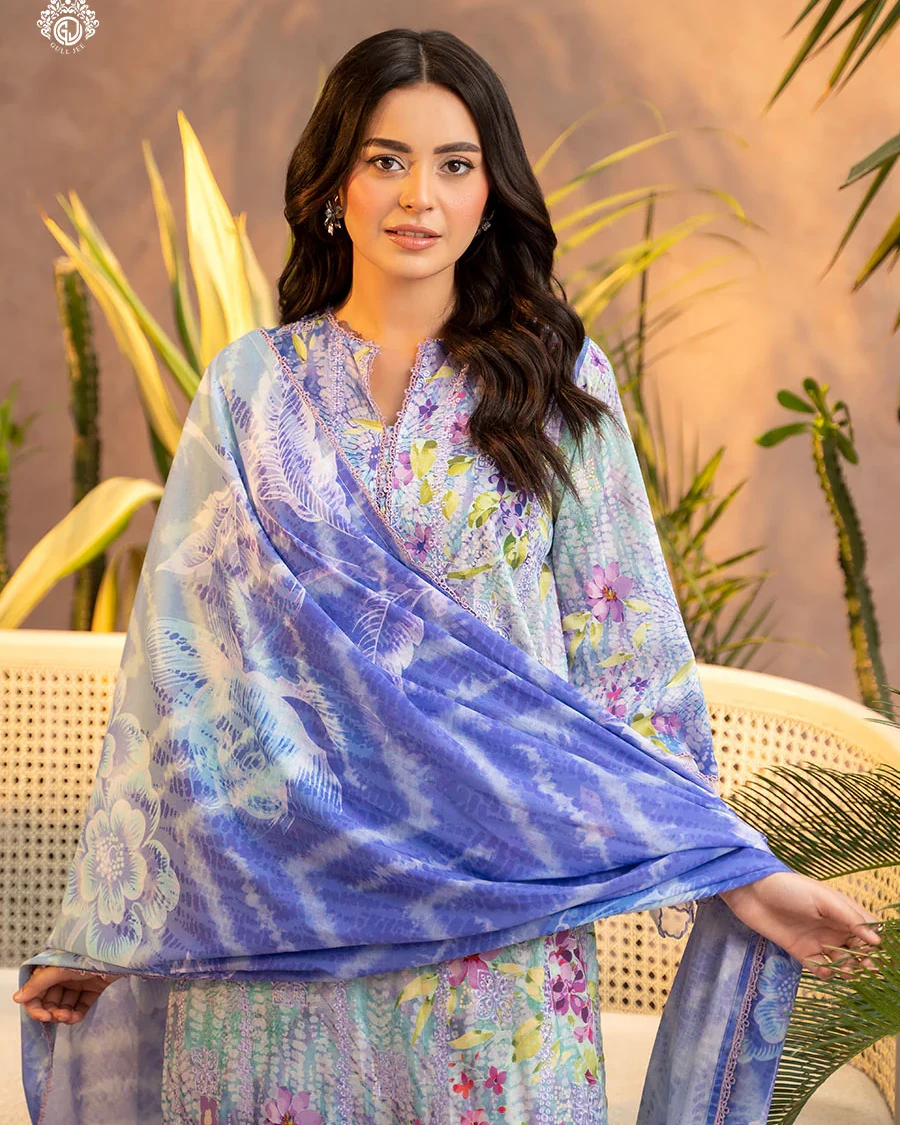 Pakistani Gullbano by Gull Jee Unstitched – Wisteria Morning Mist