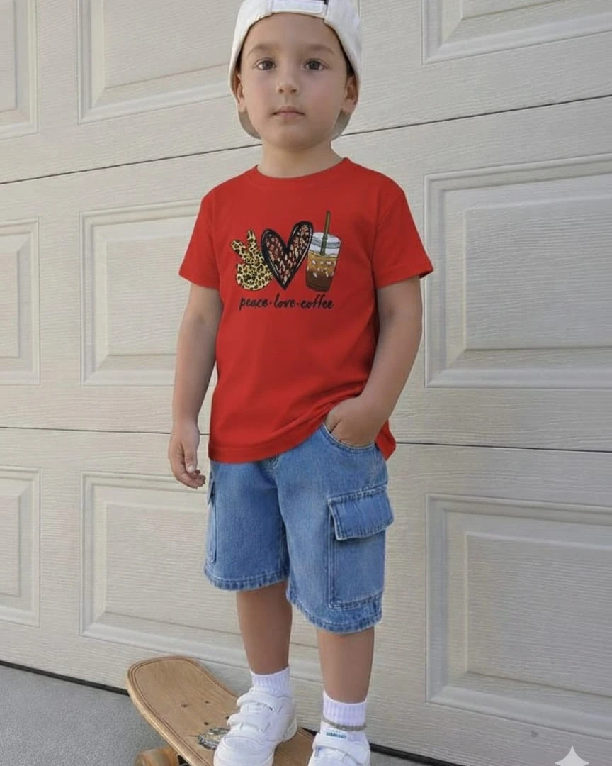 Premium Quality Denim Pants and T-Shirt Set for Kids-1063