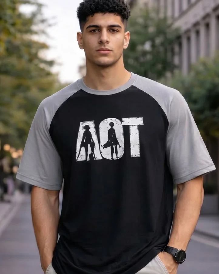 AOT Minimal Raglan Style T-Shirt