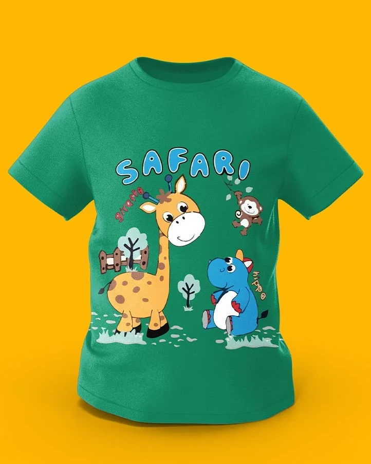 GoofyGiraffe “Safari Friends” Wild Adventure Kids TEE