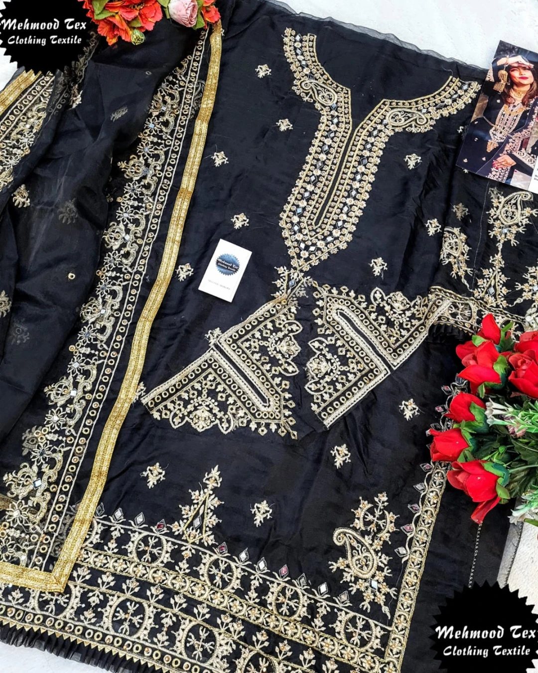 Midnight Onyx Mirror & Pearl Unstitched Suite