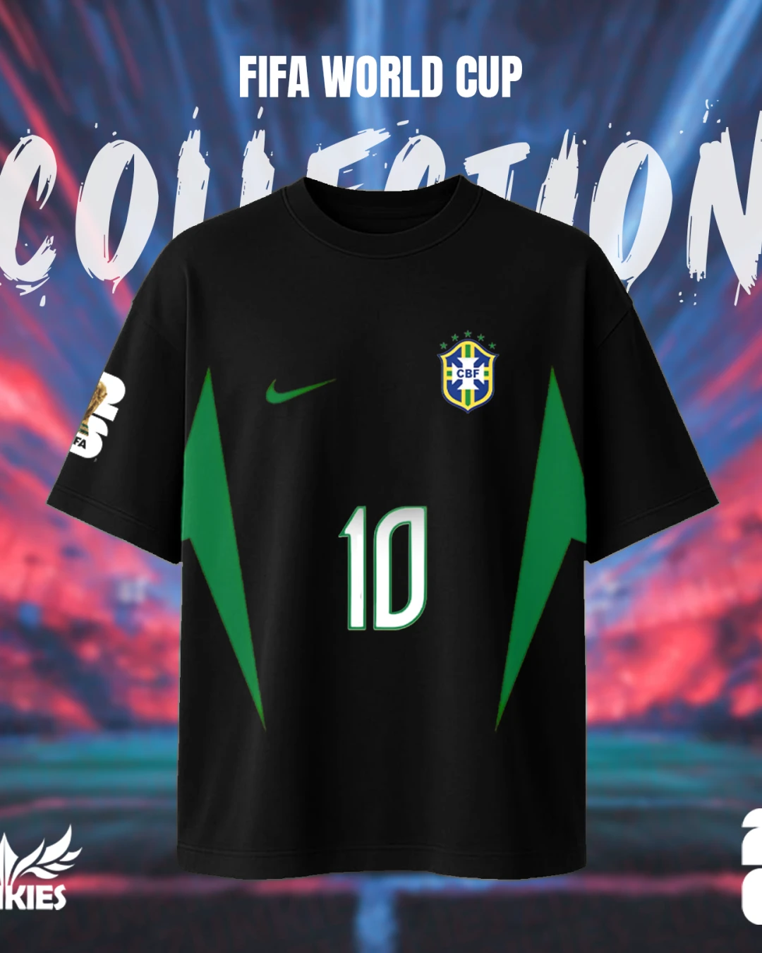 Brazil Fifa World Cup - Zunkies Premium Collection - Oversized Drop Shoulder T-shirt