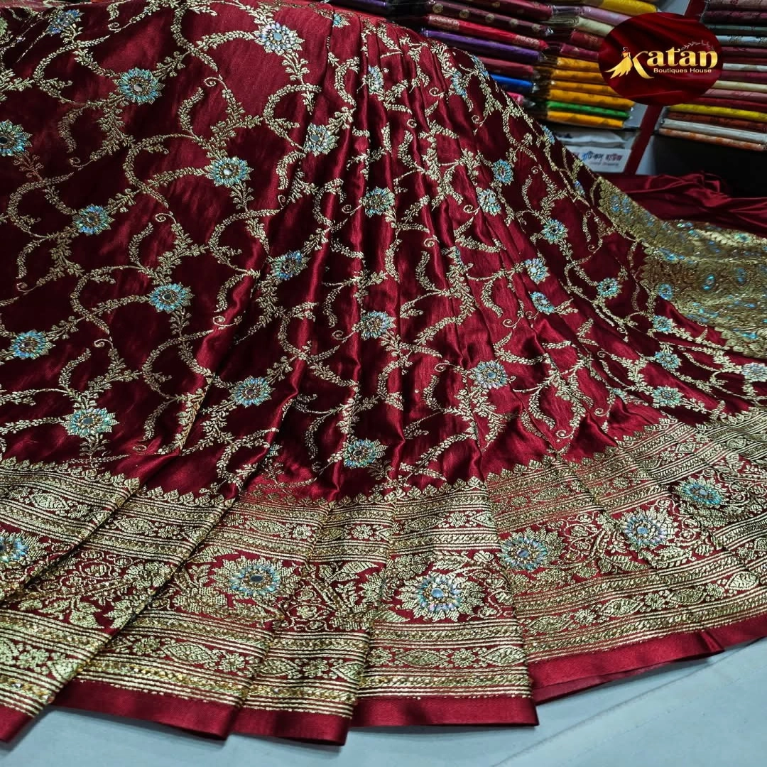 Pure Benarashi Katan Saree
