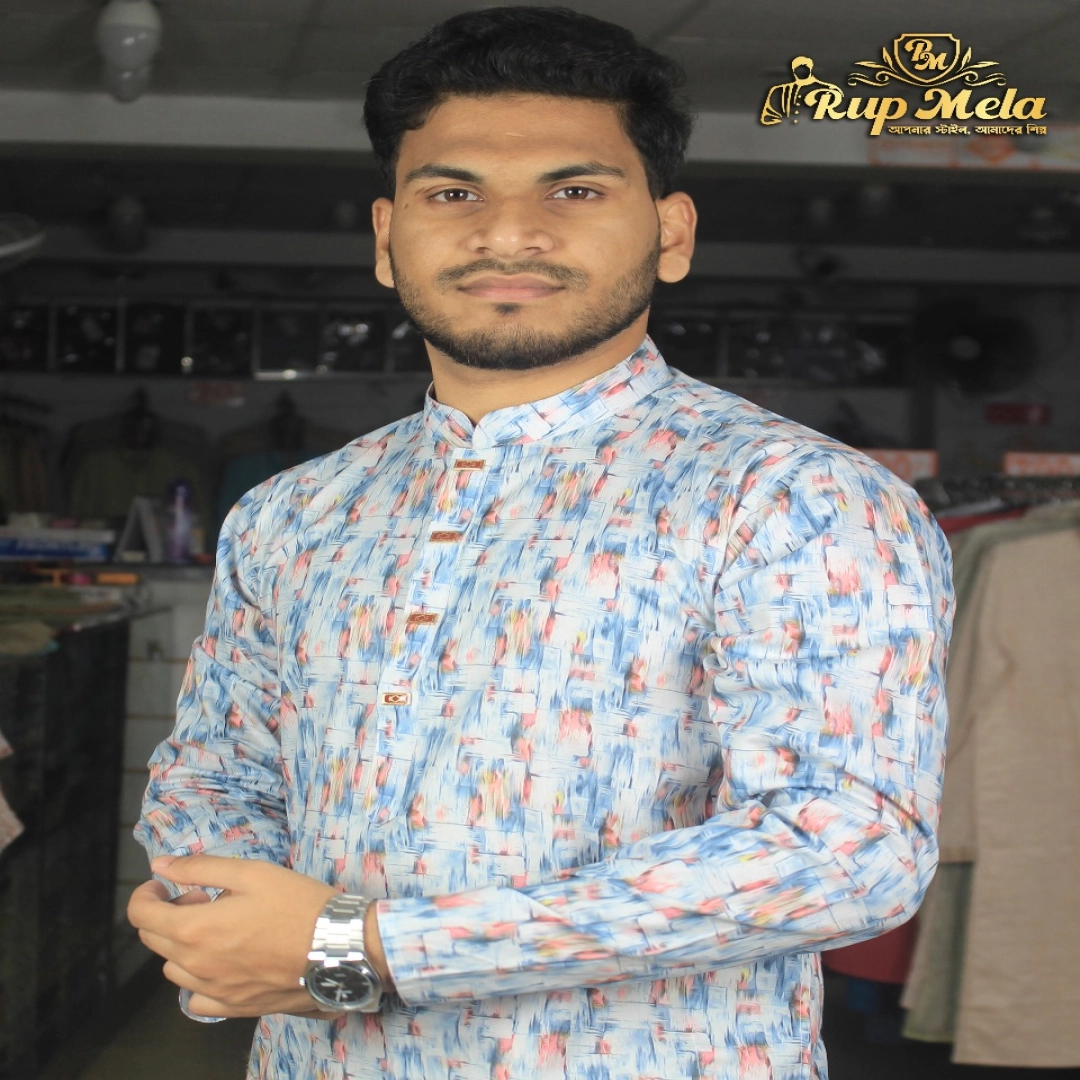 3D Digital Print Panjabi