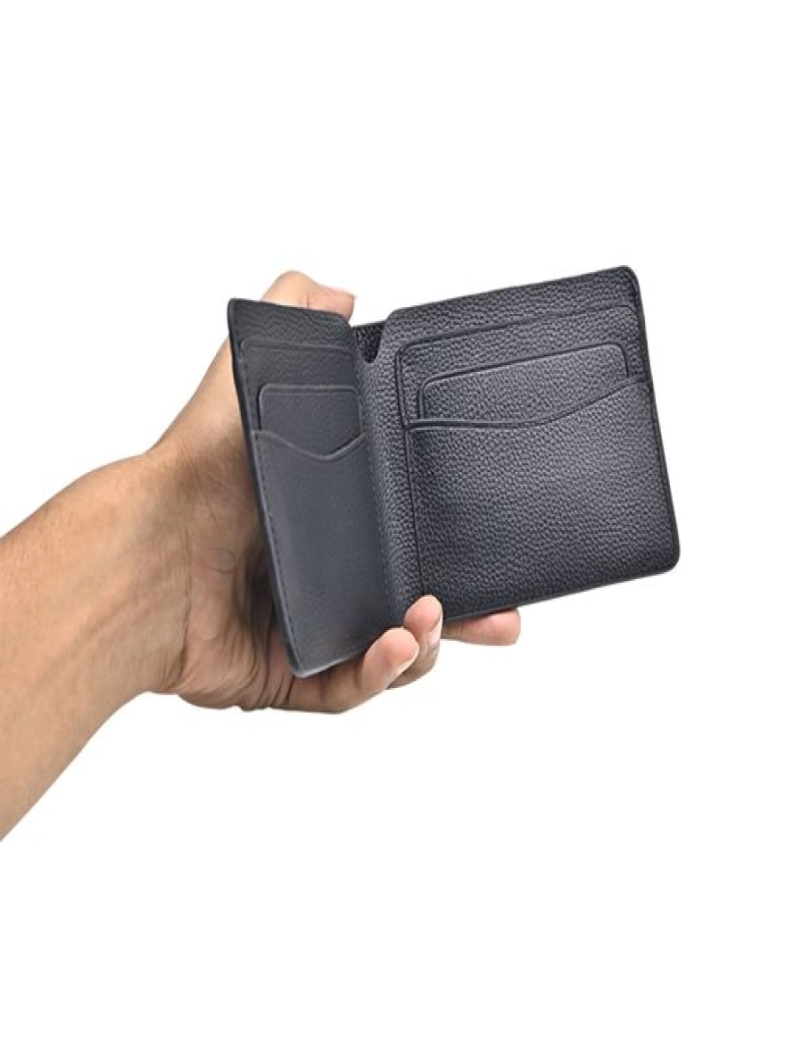 ProX High Quality Original Cow Leather Wallet_FW-2746 Black