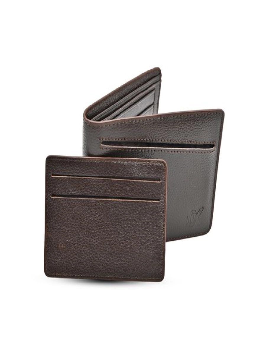 ProX High Quality Original Cow Leather Wallet_FW-2739 Deep Coffee
