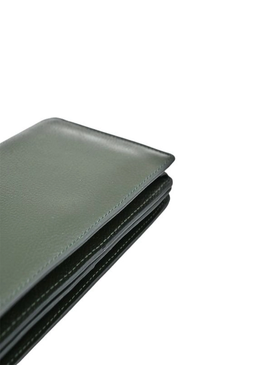 ProX High Quality Original Cow Leather Wallet_PW-2708 Deep Green