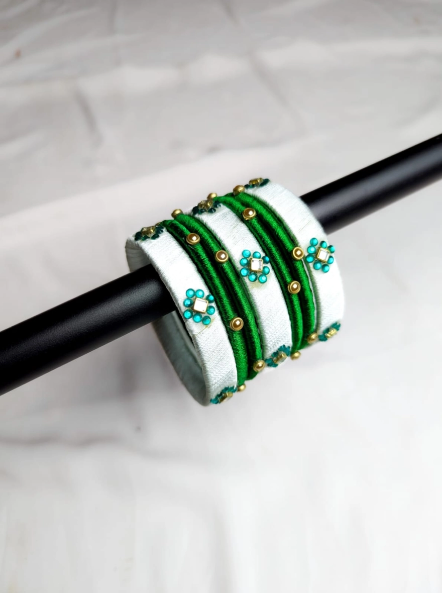 Skyline Bloom Bangle Set