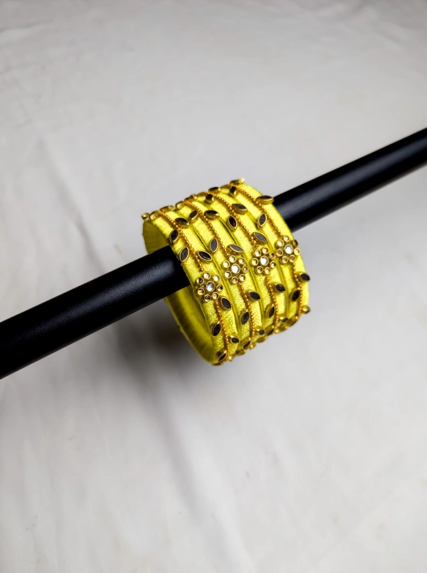 Ruby Shisha Mirror Bangle Set