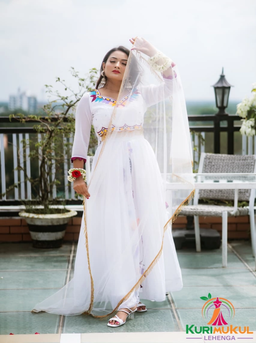 Unstitched Lehenga Set