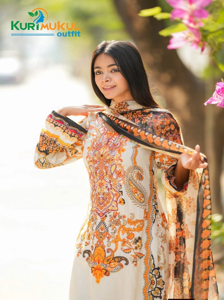 Indian Premium Embroidered 3-Piece Cotton Collection