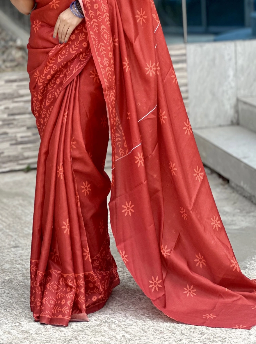 Chandramallika Digital Print – Premium Soft Silk Sharee