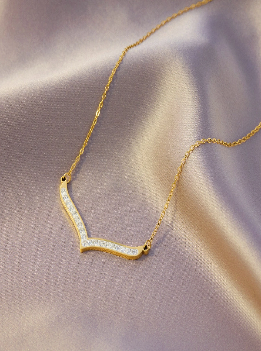 Gold-Plated Minimalist Pendant Necklace