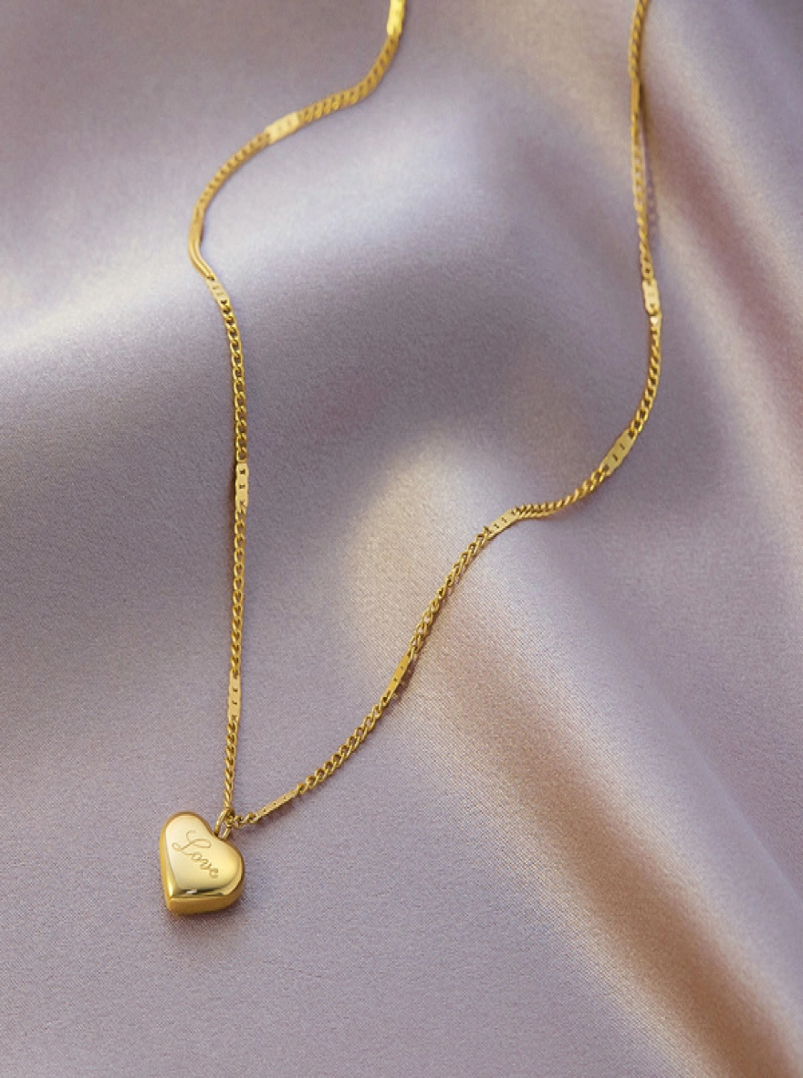Gold-Plated Minimalist Pendant Necklace
