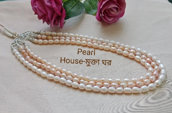 Original fresh water pearl 3 layer Necklace